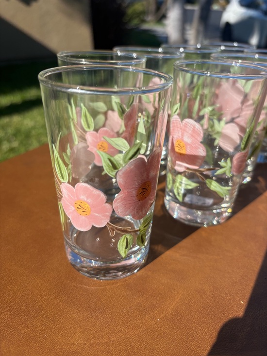 Franciscan Other - Franciscan Desert Rose Juice Glasses (8)
